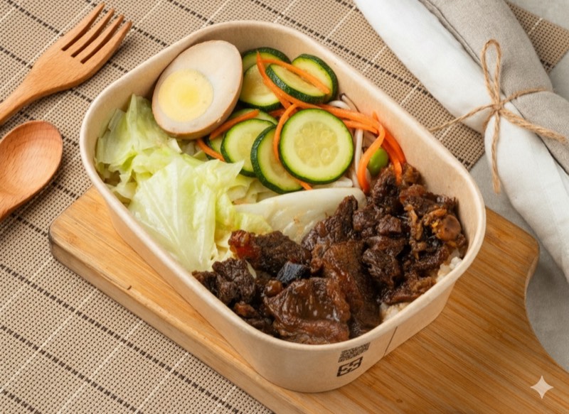 滷香燉牛肉便當實拍
